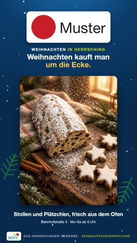 Story aus dem WIR Content Studio, Layout Blau
